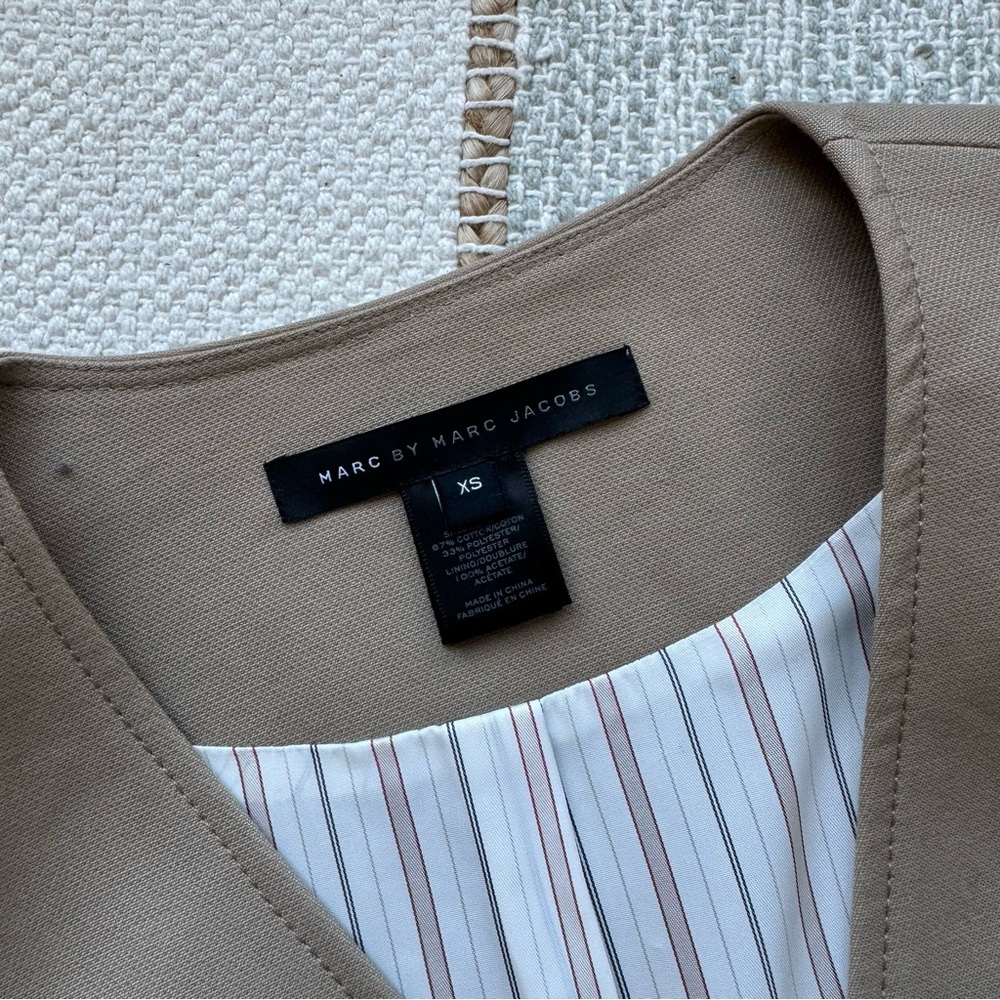 Marc by Marc Jacobs Tan Long Sleeves Long Trench Coat Women’s Size XS - Picture 7 of 9